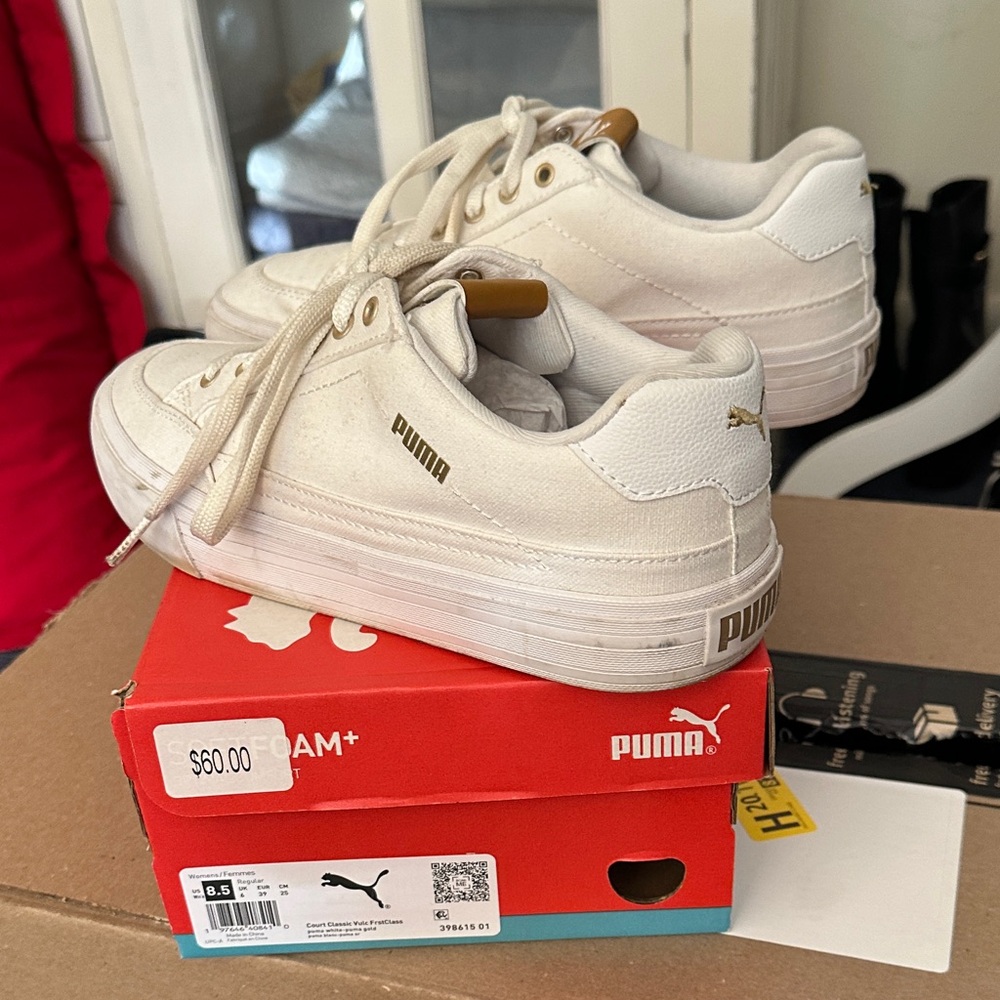 Puma Sneakers with Gold Details